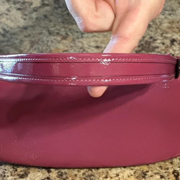 NWT Coach Ashton Baguette Bag CV943 Silver Pink Shoulder Handbag - Picture 3 of 16